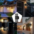 thumbnail image 4 of amdohai Modern Black Aluminum Outdoor Wall Light Fixture Waterproof E27 LED, 4 of 8
