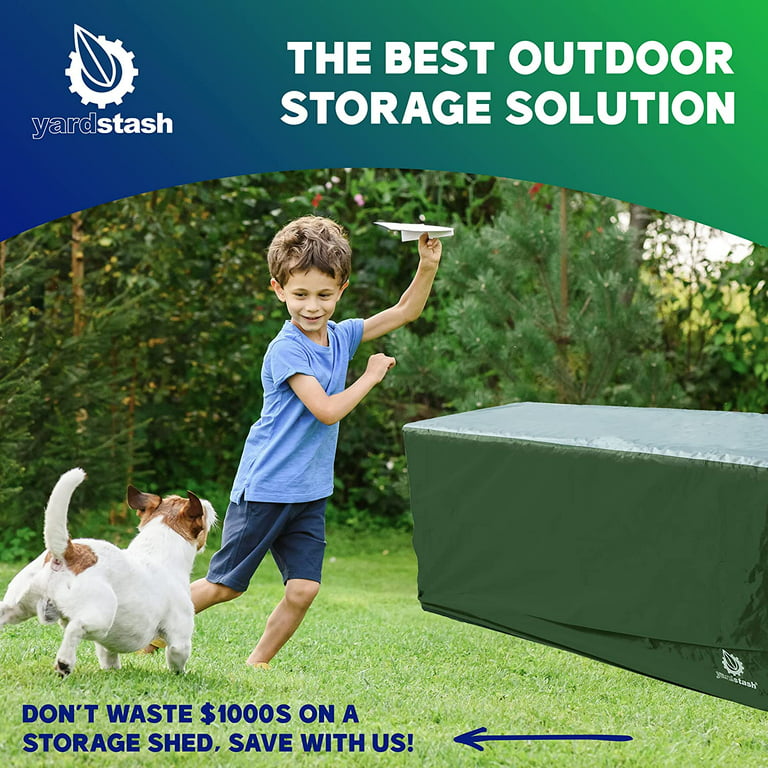  YardStash Outdoor Storage Box (Waterproof) - Heavy Duty,  Portable, All Weather Tarpaulin Deck Box - Protects from Rain, Wind, Sun &  Snow - Perfect for the Boat, Yard, Patio, or Camping –