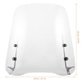 thumbnail image 2 of unbranded Durable Transparent Motorcycle Windshield Rainproof Replacement for Motorbike Use, 2 of 8