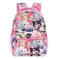 thumbnail image 1 of Sanrio Kuromi HelloKitty mochila Kawaii para niño y niña, bolsa para ordenador portátil escolar, hombros informales, viaje, senderismo, acampada, día ligero, 1 of 1