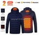 thumbnail image 3 of Chaqueta calefactable de 23 áreas para hombre y mujer, chaleco cálido de invierno con calefacción por USB, abrigo calefactable para esquí, acampada, senderismo, ropa de algodón de invierno, 3 of 5