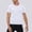 c01White, variant on USNSM Men's Compression Shirt Short Sleeve Workout Gym Top Cool Dry Athletic Base Layer Undershirt T-Shirt for Athletic Gym Running Blue L