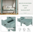 thumbnail image 5 of Console Table with 3 Drawers,Narrow Sofa Table with Storage Shelf,Entryway Table for Hallway,Living Room,Light Blue, 5 of 7