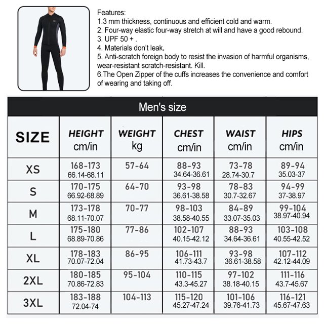 3mm Diving Jacket Good Elasticity Two-piece Long Sleeve Style Breathable Skin Friendly Swimsuits Smooth Leather Edging Wetsuit Men Black L