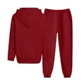 thumbnail image 4 of GEWSEY 2 Piece Tracksuit for Women Sweatsuits Sets Outfits Long Sleeve Zip Up Sweatshirt Long Pants Casual Jogging Suits (Red, L), 4 of 5
