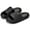 Black, variant on Cloud Slippers for Women and Men, Massage Shower Bathroom Non-Slip Quick Drying Open Toe Super Soft Comfy Thick Sole Home House Cloud Cushion Slide Sandals for Indoor & Outdoor Platform Shoes