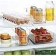 thumbnail image 2 of InterDesign Fridge Binz Refrigerator Bin - Carrying Handles - 1 Piece, 5.5" x 11.25" x 5", Clear, 2 of 10