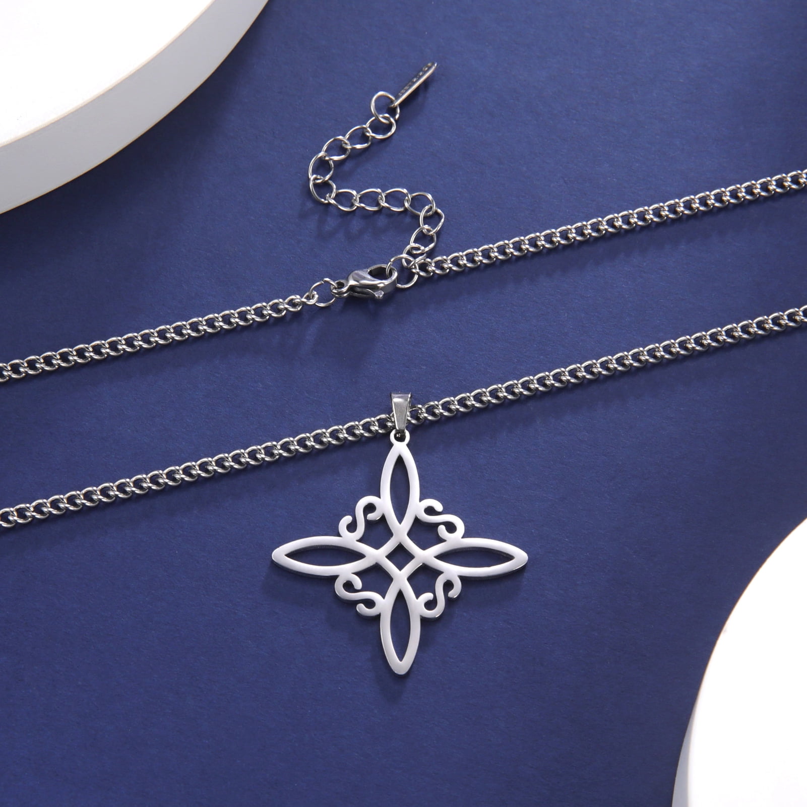 Dreamtimes Silver Color Witch Necklace for Women Celtic Knot  Necklace Witches Knot Protection Amulet Triquetra Necklace Wiccan Jewelry  Satanic Necklace Witch Pendant Jewelry (GOLD) : Clothing, Shoes & Jewelry