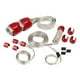 thumbnail image 5 of Kit de manguito de manguera trenzada de acero inoxidable 8092 para radiador de línea de combustible de vacío de aluminio Rojo, 5 of 9
