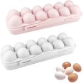 thumbnail image 1 of Contenedor de almacenamiento de huevos de 2 piezas, contenedor de almacenamiento de huevos de plástico con tapa, cesta de huevos portátil al aire libre para acampar, Picnic, senderismo, 1 of 5
