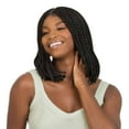 thumbnail image 3 of QueenB Braided Lace Wig - Box Braid Bob 12" #1B, 3 of 5