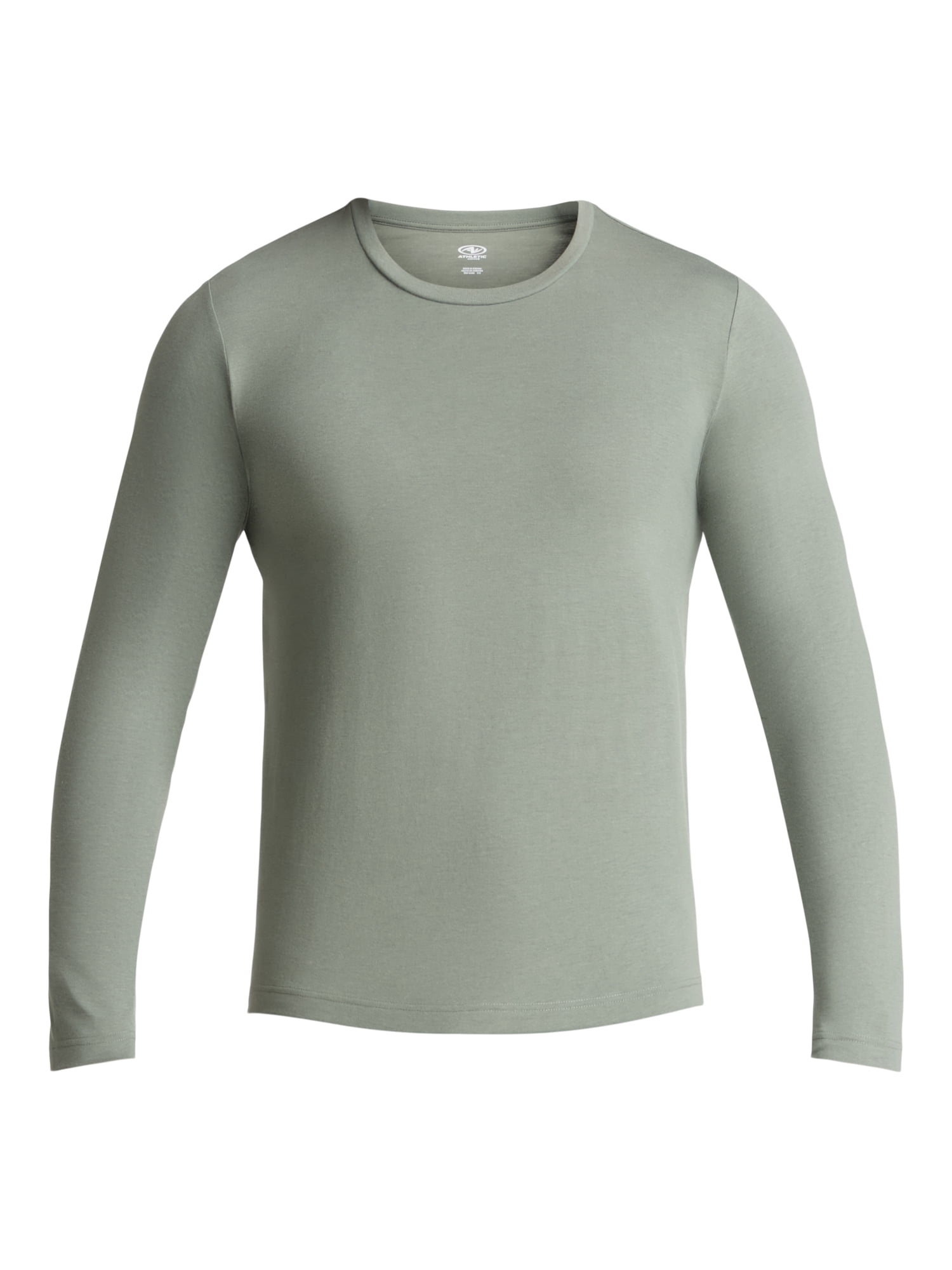 Athletic Works Men's and Big & Tall Men's Tri-Blend Tee with Long Sleeves, Sizes XS-4XLT