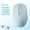 Blue, variant on Ambidextrous Dual-Mode Wireless Mouse, Portable Ergonomic Type-C Rechargeable Silent Mouse for Office/Home Use with Tablet/Laptop/Desktop Connectivity, Wireless Mouse for Laptop, Portable Device