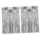thumbnail image 3 of 2 cortinas con flecos de aluminio para decoración de fiestas, versátiles fondos para fotomatón. Plata, 3 of 9
