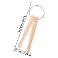 thumbnail image 2 of Raindrops 2Set Miniature House Keychain Drumstick Design For Car And Home, 2 of 8