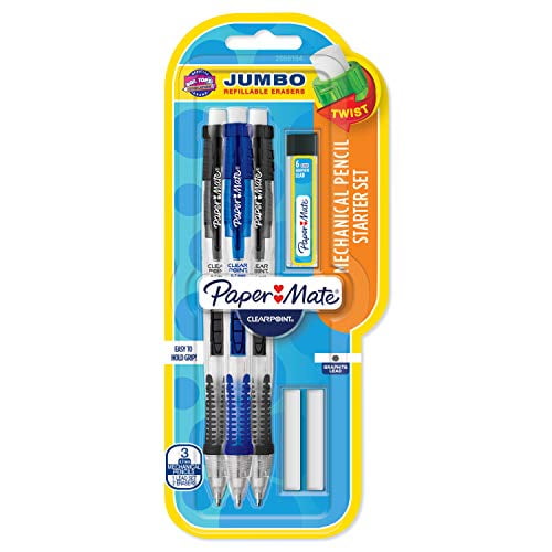 Paper Mate Clearpoint Mechanical Pencil Starter Set, 0.7mm Mechanical Pencil (2050154)