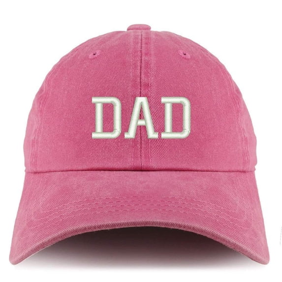 Trendy Apparel Shop Dad Embroidered Pigment Dyed Unstructured Cap - Black
