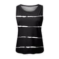 thumbnail image 4 of Ladies Solid Color Vest Sleeveless Summer T Shirt Round Neck Top, 4 of 4