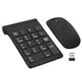 thumbnail image 2 of Mini teclado numérico 2.4G Teclado inalámbrico USB con mouse para computadora Negro perfke Teclado numérico inalámbrico, 2 of 9