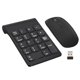 thumbnail image 2 of Teclado numérico inalámbrico jinwen 18 teclas Mini 2.4G con mouse para computadora portátil de escritorio negro, 2 of 8