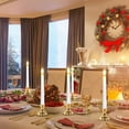 thumbnail image 2 of 9 PCS LED Window Candles  Christmas Flameless Window Candle Lights with Timer Battery Operated  3D Wick Light Window Candle+Removable Gold Candle Holders+Remote  for Decor &Festival Celeb, 2 of 9
