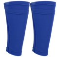 thumbnail image 1 of 1 Pair Soccer Shin Guards, Double Layer Sleeves for Football Training, Blue, Adult/L, 1 of 4