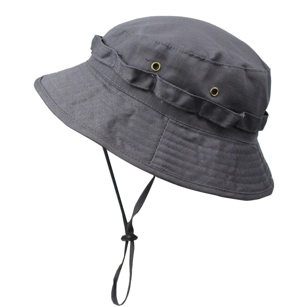 Yihuala Men Cap Boonie Hat Men Outdoor Sun Hat Lightweight Packable Bucket Hat Fishing Hiking Hat