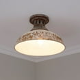 thumbnail image 4 of Golden Lighting Kinsley 1-light Semi-Flush Mount in Antique Ivory shade, 4 of 4