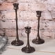 thumbnail image 3 of Juego de 3 candelabros decorativos FloreceBien de color negro mate para repisa de chimenea, mesa de comedor, decoración del hogar, 3 of 5