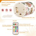 thumbnail image 5 of Yayeee Flameless Candles with Remote Flickering Battery Operated Multi Color Changing, Brown Nordic Christmas House, 5 of 7