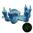 thumbnail image 3 of Escultura de vida marina luminosa, estatua de pulpo de simulación de resina artesanal (azul) Hugtrwg Libre de BPA, 3 of 9