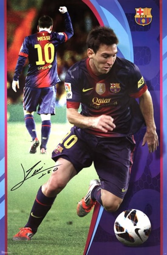 Best Player in The World 12 X 18 inch Poster an Argentine Professional Footballer Lionel Andrés Messi Cuccittini MOTIVATION4U Lionel Messi