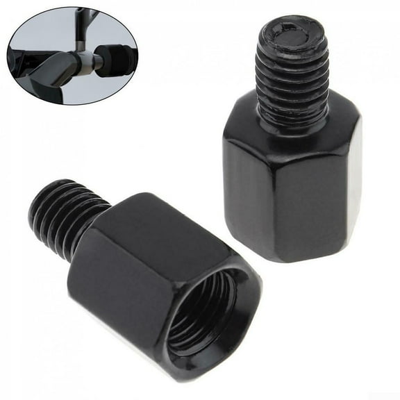 UHUSE 8mm to 10mm Clockwise Motorcycle Rearview Mirror Screw Thread Adapter Conversion