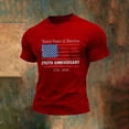 thumbnail image 2 of WEIWEN 250th Anniversary 1776-2026 Shirt Men Summer Short Sleeve 4th Of July Tops Fashion Usa Patriotic Tees Mens Graphic T-Shirts Red, XXXXXXL, 2 of 3