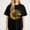 Black-3, variant on Sunflower and Peace Sign Printing T Shirt Tee