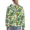 thumbnail image 7 of Honeii Watercolor Green Tropical Pattern Womens Oversized Hoodies Long Sleeve Sweatshirts Pullover Fall Outfits with Pocket-X-Large, 7 of 7