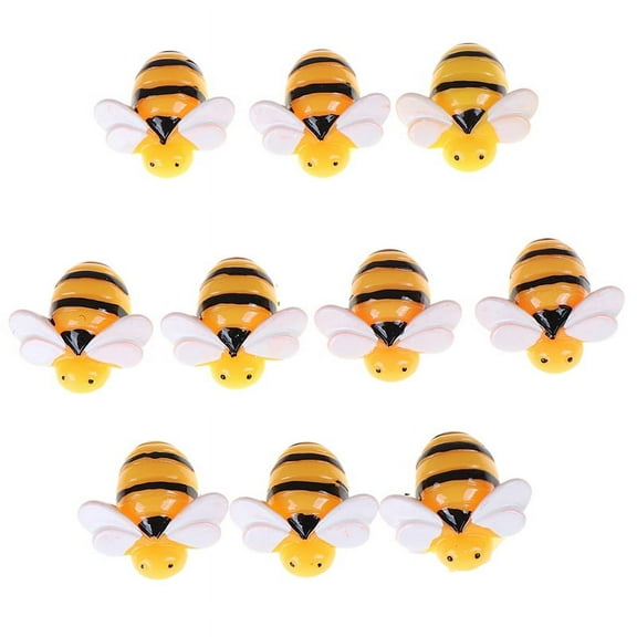 10pcs Flat Back Resin Cabochon Bee DIY Flatback Scrapbooking Embellishment Craft