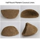 thumbnail image 4 of Coco De Fibra De Coco Semicírculo, Forro De Cesta Para Plantas, Cesta De Flores No Tejida, Alfombrilla Para Maceta/Cesta De Flores Para Colgar En La Pared Methold HA044055-02, 4 of 6