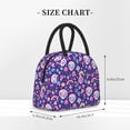 thumbnail image 3 of Haiem Skull mushroom rainbow Printed Lunch Bag Women, Lunch Box Lunch Bag for Women, Small Leakproof Cute Lunch Tote Large Capacity Reusable Insulated Cooler Lunch Container, 3 of 6