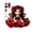 Red, variant on DIY Rose Fairy Crochet Doll Kit Complete Knitting Craft Pack For Handmade Doll Ornament Making(Purple-25x21x8cm)