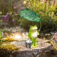 thumbnail image 3 of Garden Statue,Resin Ornament Funny DIY Miniature Figurines for Outside Pond Pool Patio Porch Backyard Miniature Bright Colors Blend Perfectly With The Pond Scenery(A), 3 of 7
