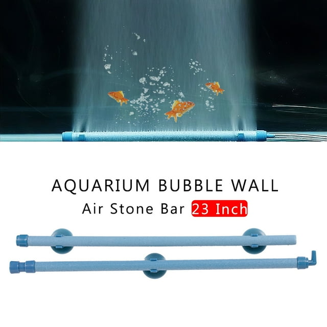 Barre de Pierre Murale à Bulles Aquarium 23 Pouces Réservoir de Poissons Diffuseur d'Air Mural Outil Ménager