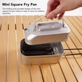 thumbnail image 4 of <p>Portable Grill Pan With Handle Square Mini Frying Pan Mini Square Fry Pan Square Small Frying Pan Camping Grill Pan Camping BBQ Grill Pan Mini Square Fry Pan Portable Grill Pan, 4 of 7