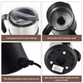 thumbnail image 3 of Nieyigj 5 in 1 Electric Milk Frother - 24oz / 700ml Hot and Cold Foam Maker and Milk Warmer for Latte, Cappuccino, Hot Chocolate, 500W Non-Slip Base, Black, 3 of 8