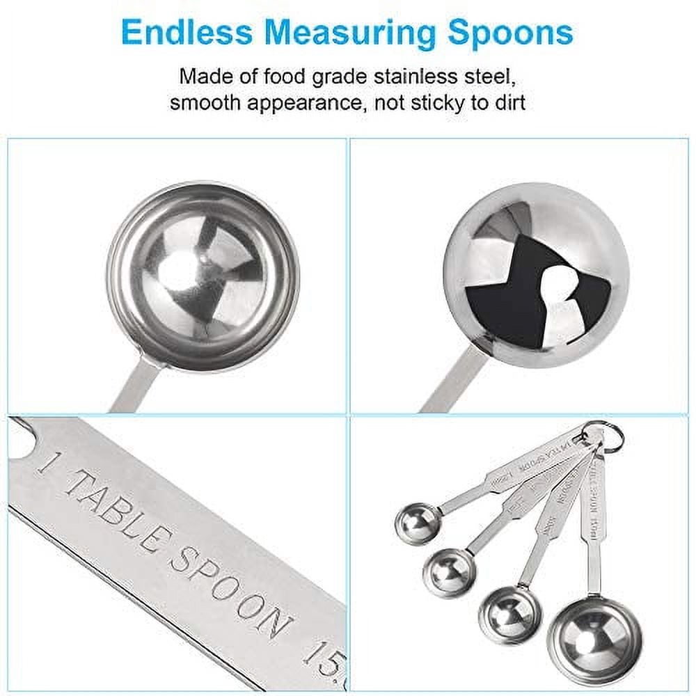 Wildone Measuring Cups & Spoons Set of 21 - Includes 7 Stainless