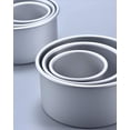 thumbnail image 3 of 3 Pieces 4-Inch Deep Tall Round Cake Pan Set, Includes 4-Inch, 6-Inch and 8-Inch Anodised Aluminum Cake Pans with Removable Bottom, for Baking, Healthy & Heavy Duty, Easy Clean, 3 of 8