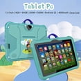 thumbnail image 4 of Nueva tableta para niños de 7 pulgadas, versión global, 5G, WiFi, Octa Core, 4 GB de RAM, 64 GB de ROM, cámaras duales BOW, tabletas de regalo para niños, Android 13, 4 of 5