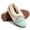 Green, variant on Knivor Plush Fleece Lined Moccasin Slippers for Women Fuzzy Slippers with Bow Closed Toe Slip On Cozy Warm Slippers for Indoor Outdoor House Shoes