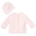 thumbnail image 2 of Little Me Baby Girl Newborn Adorable Cable Sweater, Light Pink, 9 Months, 2 of 2