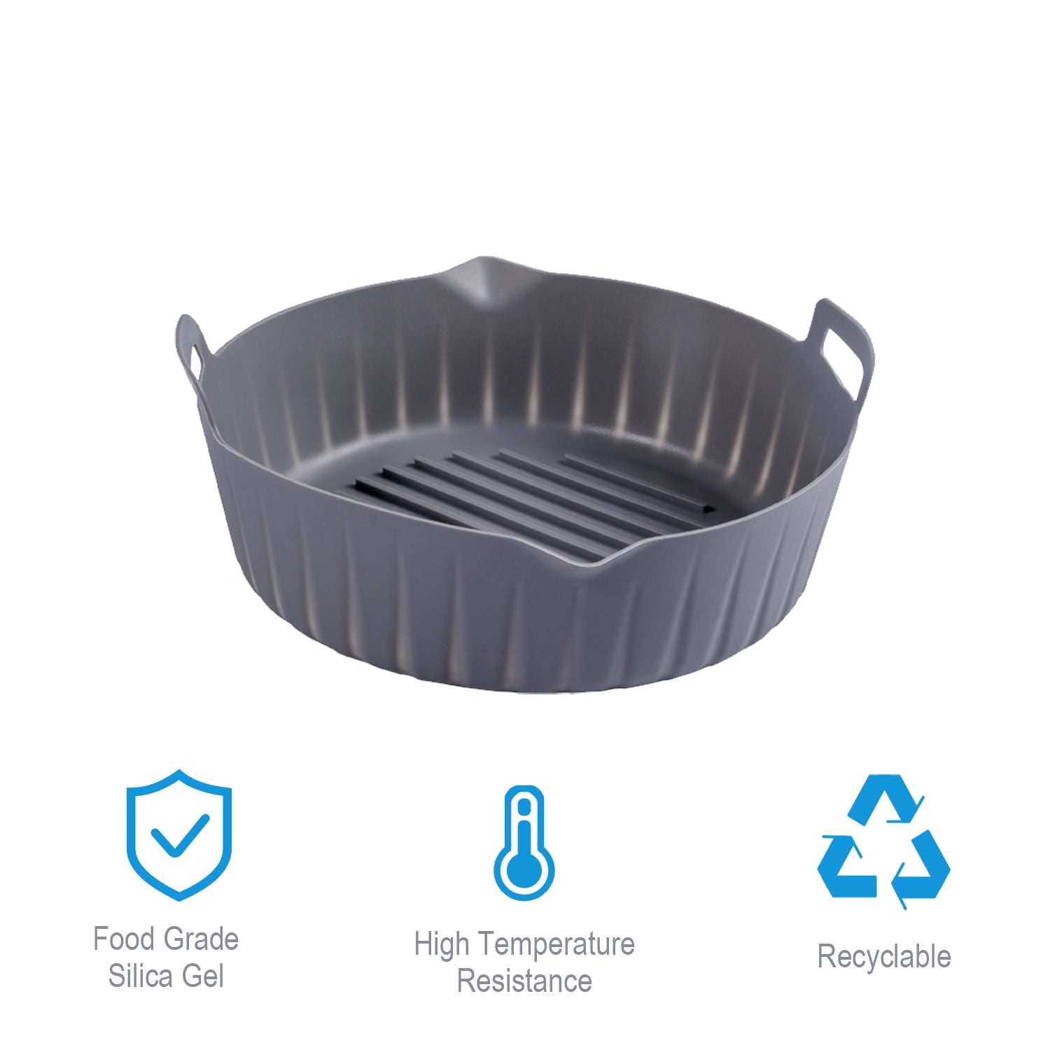 BreaDeep Silicone Air Fryer Liner 8.3inch Reusable Air Fryer Silicone